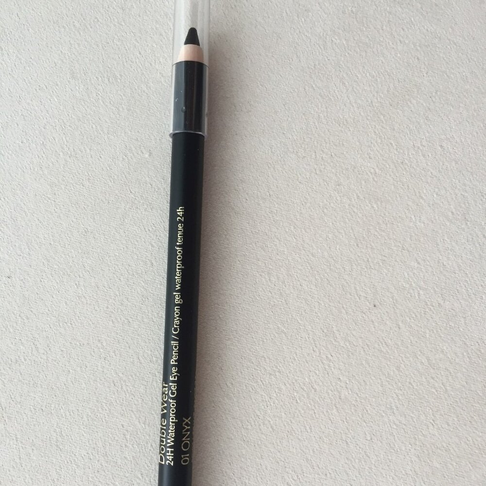 ESTEE LAUDER DOUBLE WEAR 24H WATERPROOF GEL EYE PENCIL, ONYX 01, NEW